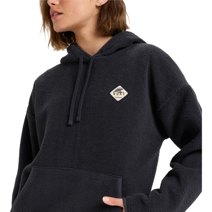 2024 Roxy Mujer Cool Calling Fleece Sudadera Con Capucha ERJPF03168 - Phantom